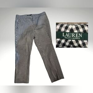 Lauren Ralph Lauren Black and White Gingham Trousers